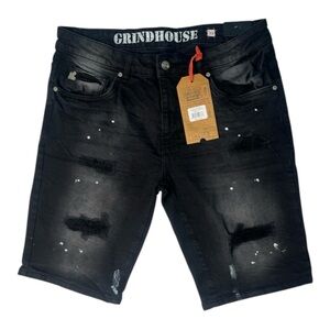 Sz Various Black Distressed Jeans